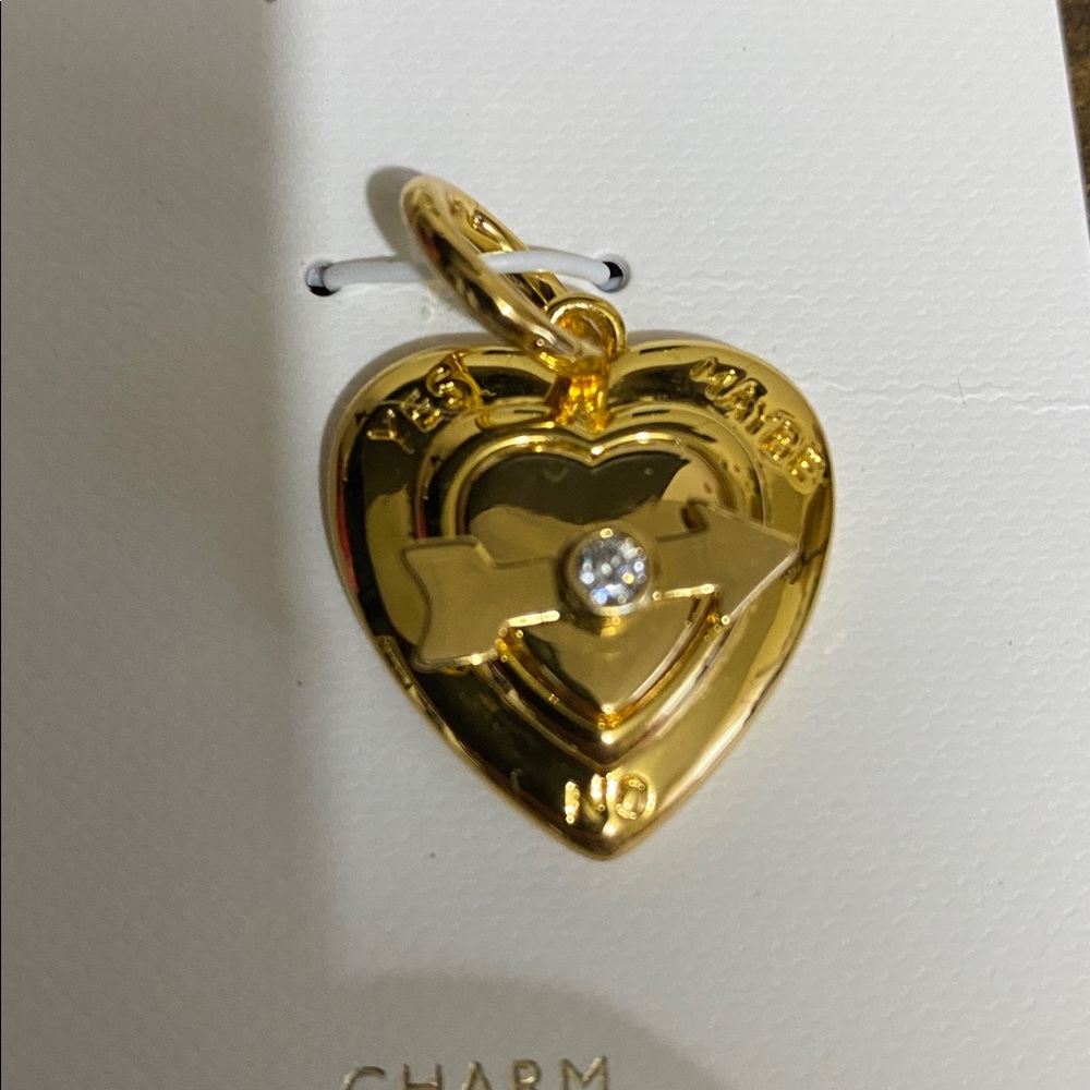 NWT MADEWELL Heart Spinner Charm - Picture 6 of 7